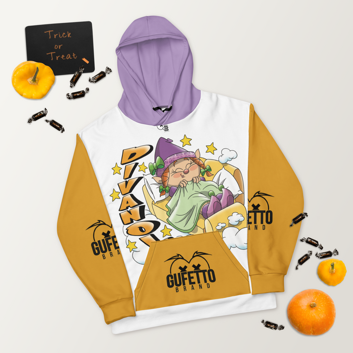 Felpa con cappuccio Uomo/Donna DIVANOLA - Gufetto Brand 