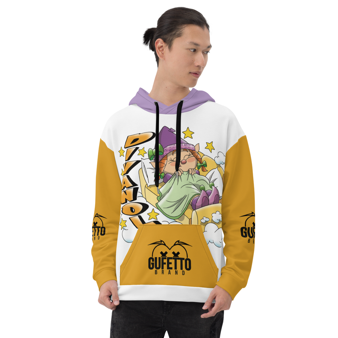 Felpa con cappuccio Uomo/Donna DIVANOLA - Gufetto Brand 