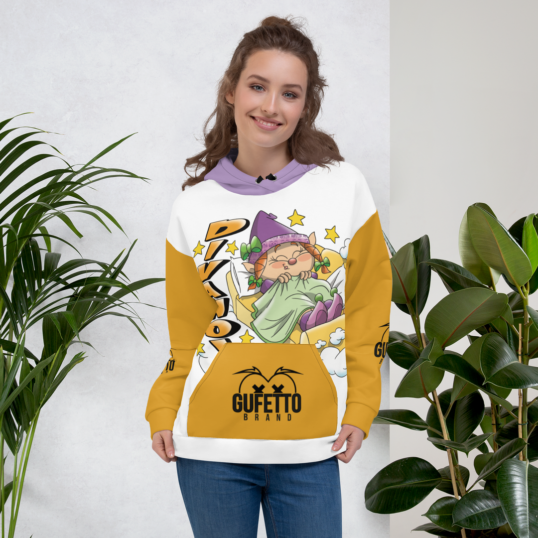 Felpa con cappuccio Uomo/Donna DIVANOLA - Gufetto Brand 