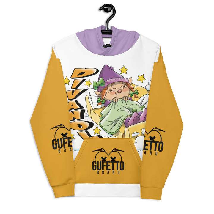 Felpa con cappuccio Uomo/Donna DIVANOLA - Gufetto Brand 