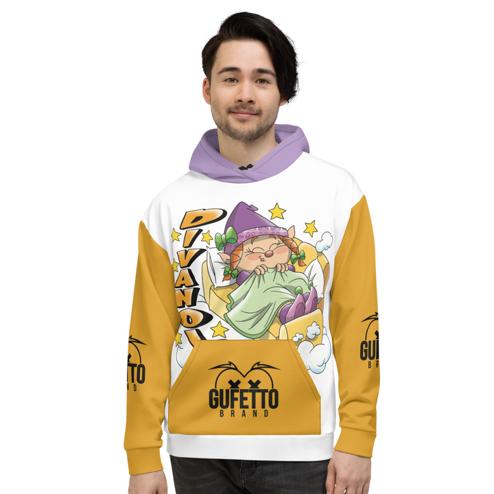 Felpa con cappuccio Uomo/Donna DIVANOLA - Gufetto Brand 