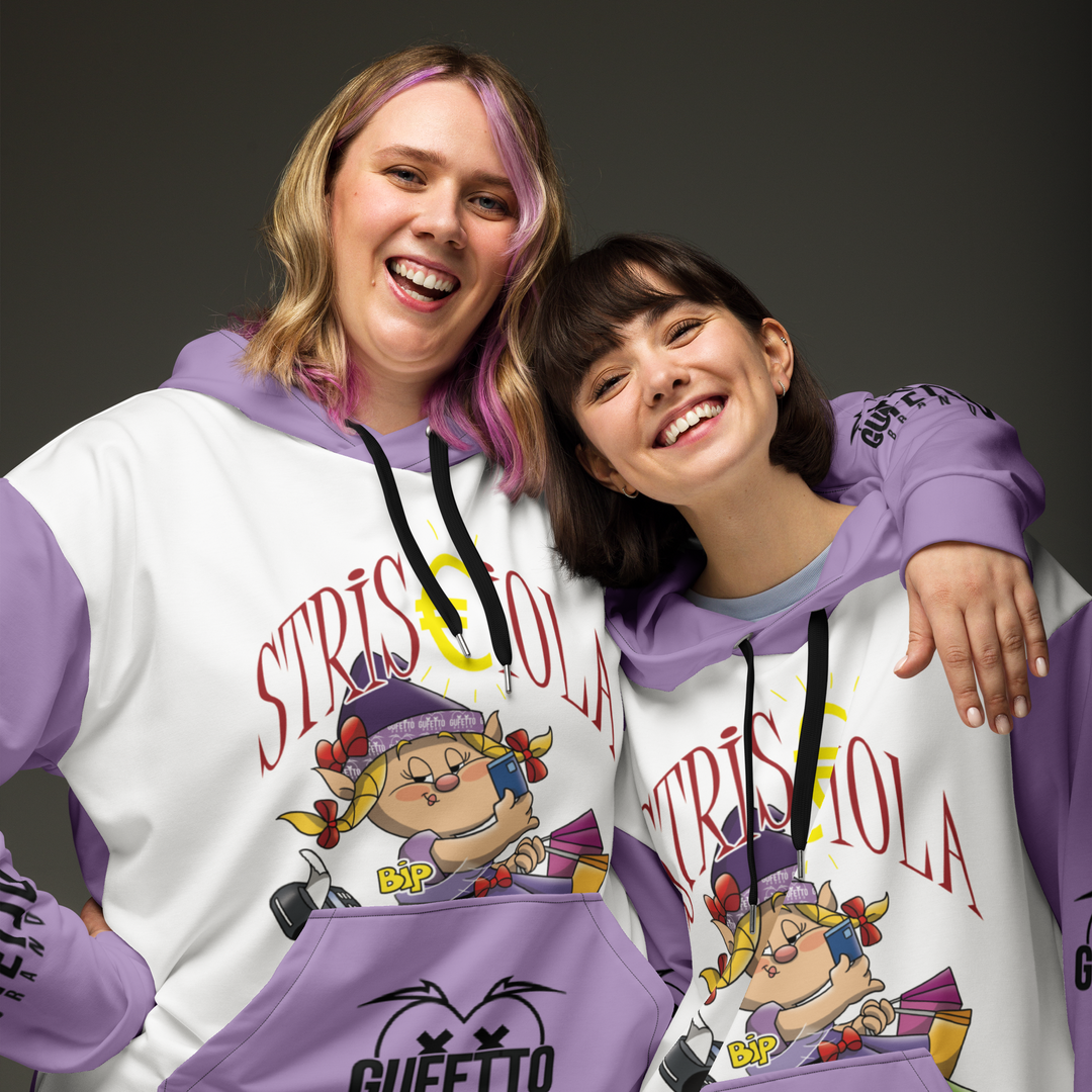 Felpa con cappuccio Uomo/Donna STRISCIOLA - Gufetto Brand 