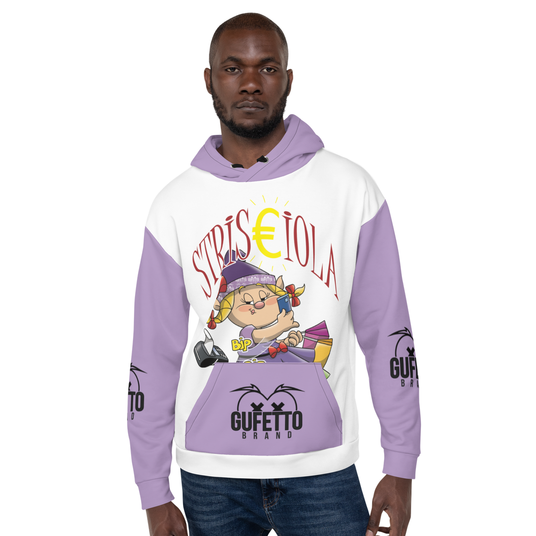 Felpa con cappuccio Uomo/Donna STRISCIOLA - Gufetto Brand 
