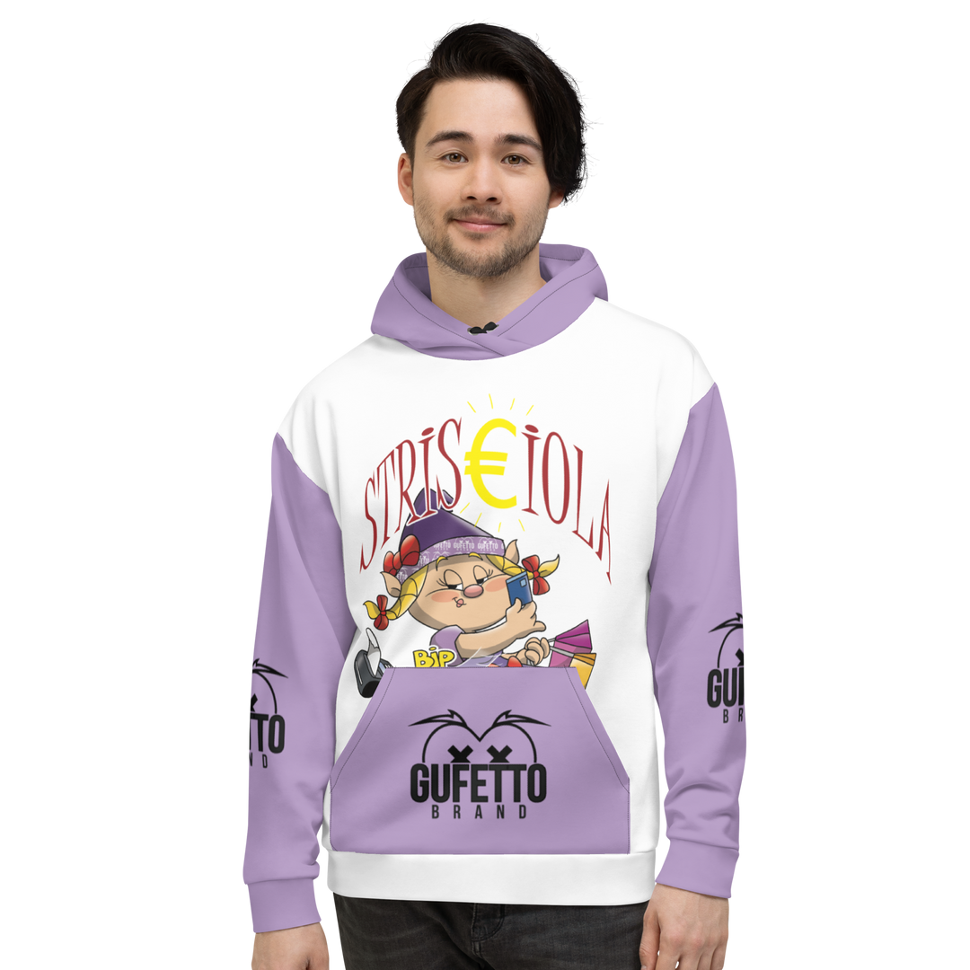 Felpa con cappuccio Uomo/Donna STRISCIOLA - Gufetto Brand 