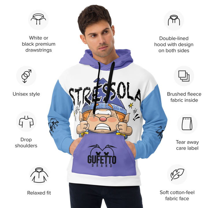 Felpa con cappuccio Uomo/Donna STRESSOLA - Gufetto Brand 