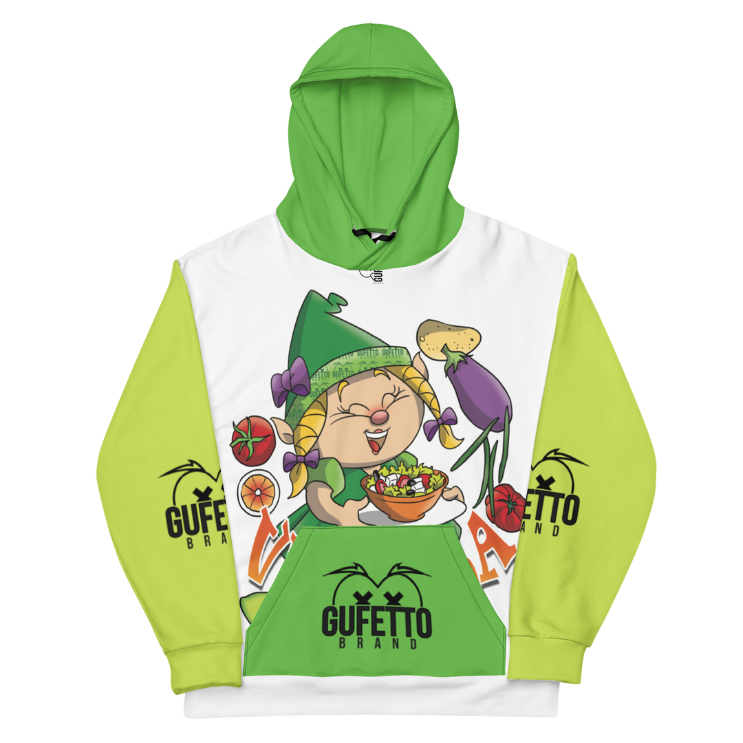 Felpa con cappuccio Uomo/Donna VEGANOLA - Gufetto Brand 