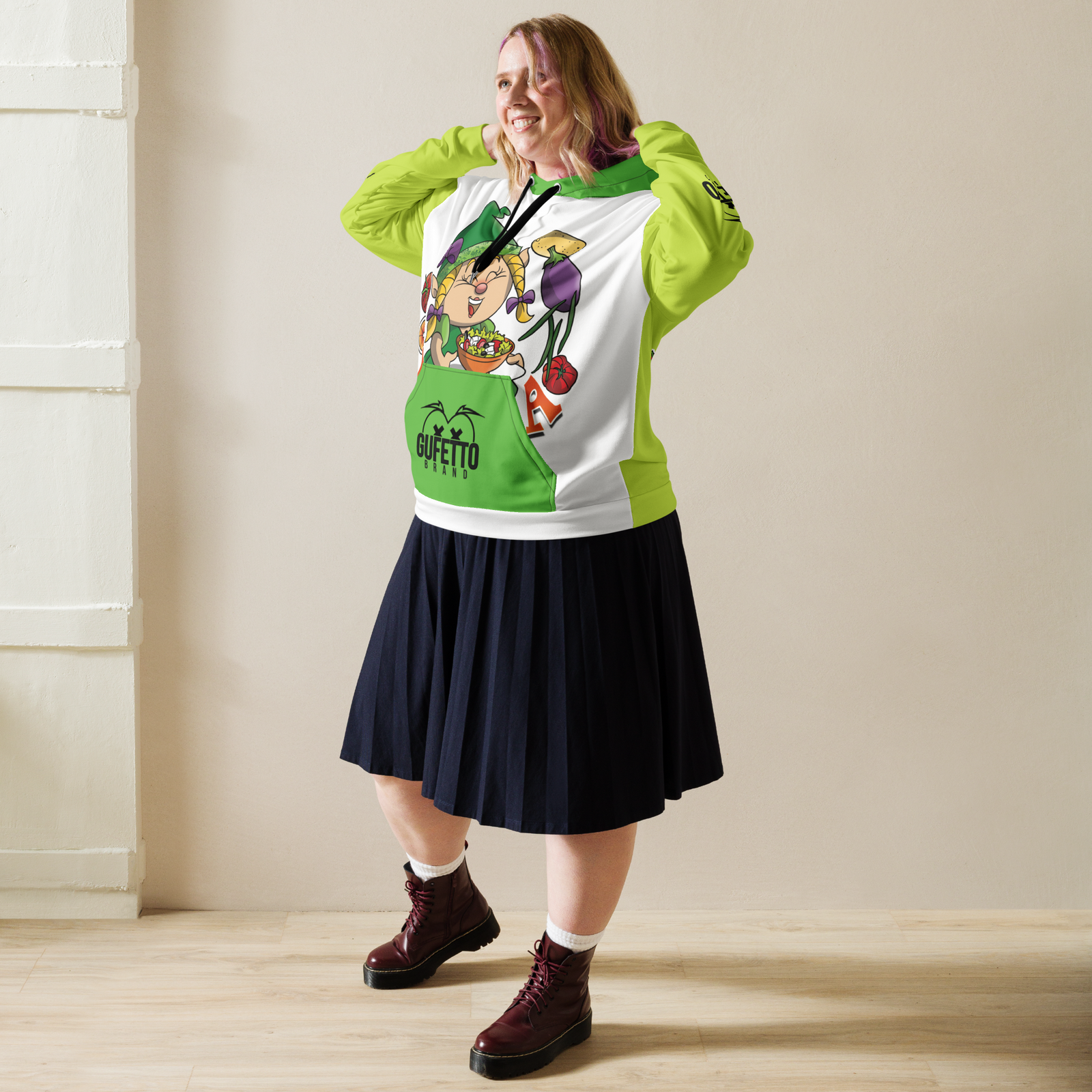 Felpa con cappuccio Uomo/Donna VEGANOLA - Gufetto Brand 