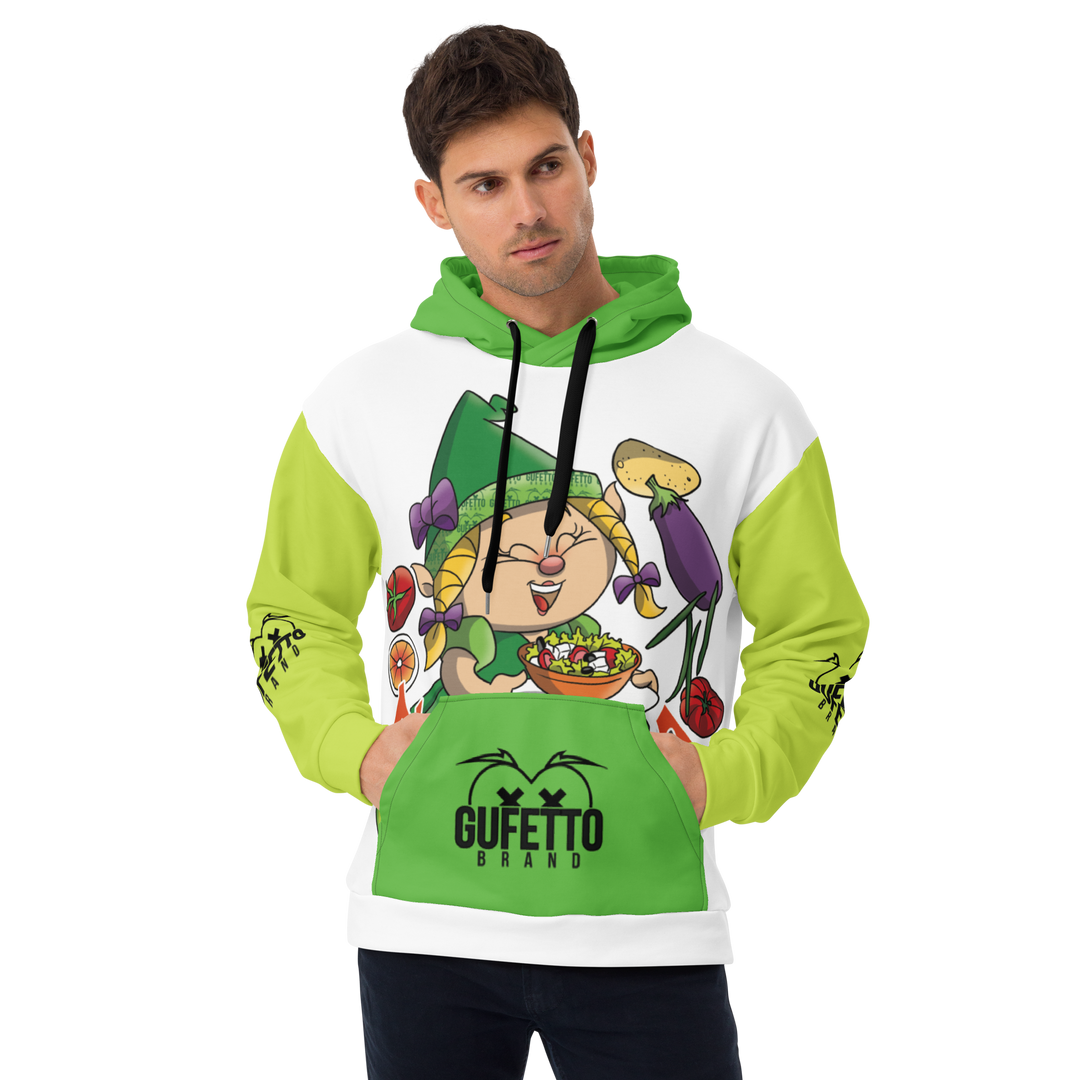 Felpa con cappuccio Uomo/Donna VEGANOLA - Gufetto Brand 