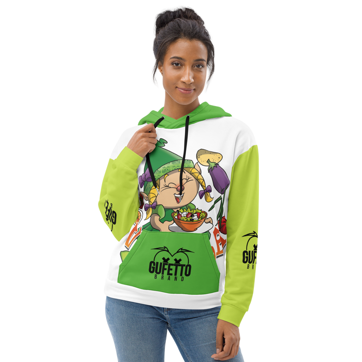 Felpa con cappuccio Uomo/Donna VEGANOLA - Gufetto Brand 