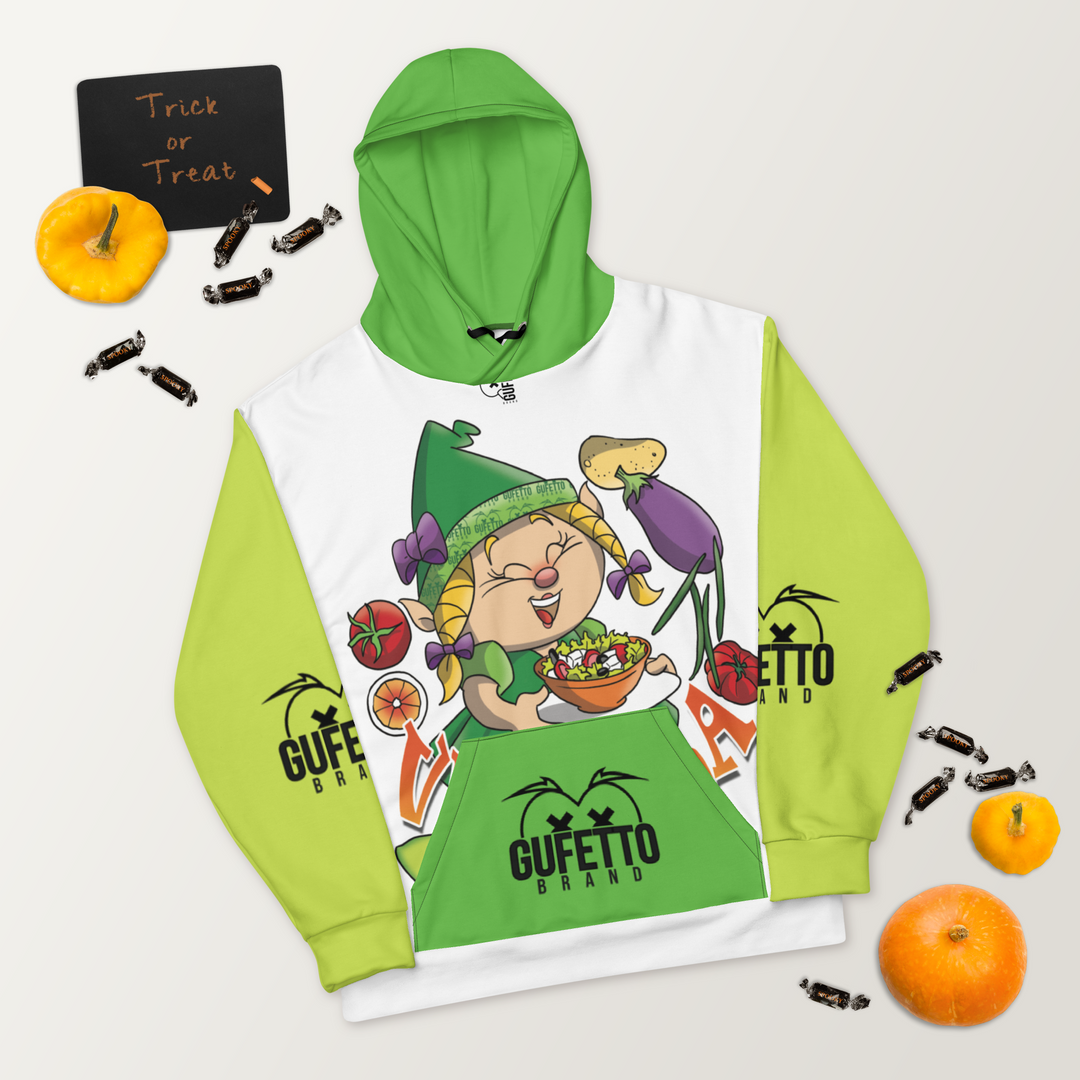 Felpa con cappuccio Uomo/Donna VEGANOLA - Gufetto Brand 