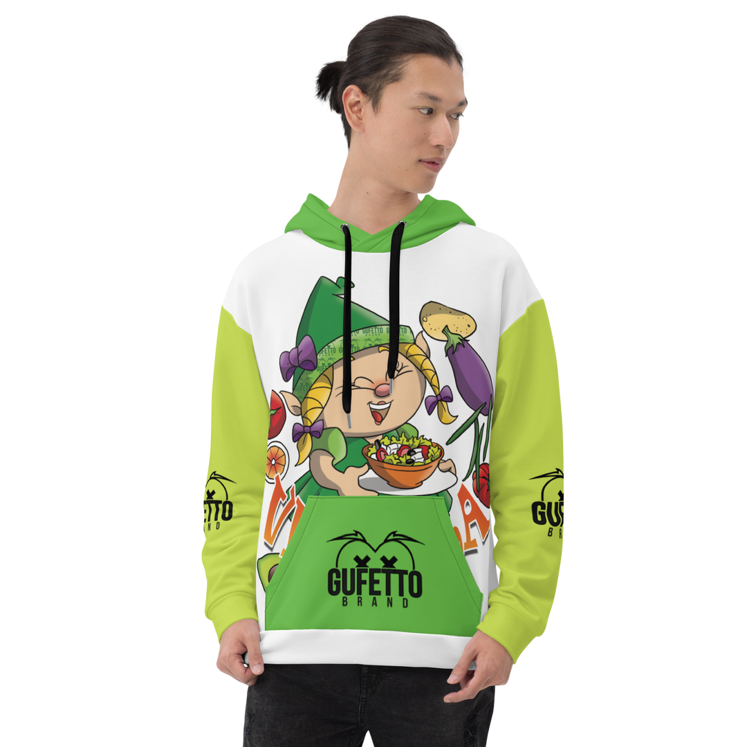 Felpa con cappuccio Uomo/Donna VEGANOLA - Gufetto Brand 
