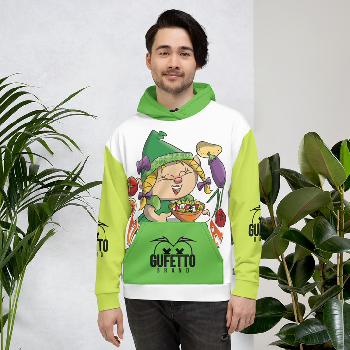 Felpa con cappuccio Uomo/Donna VEGANOLA - Gufetto Brand 