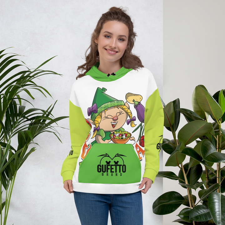 Felpa con cappuccio Uomo/Donna VEGANOLA - Gufetto Brand 