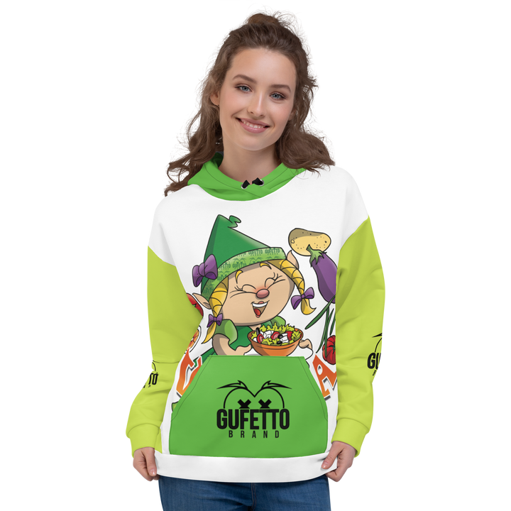 Felpa con cappuccio Uomo/Donna VEGANOLA - Gufetto Brand 