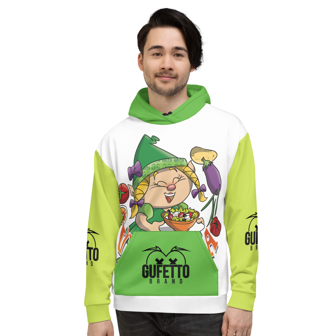 Felpa con cappuccio Uomo/Donna VEGANOLA - Gufetto Brand 