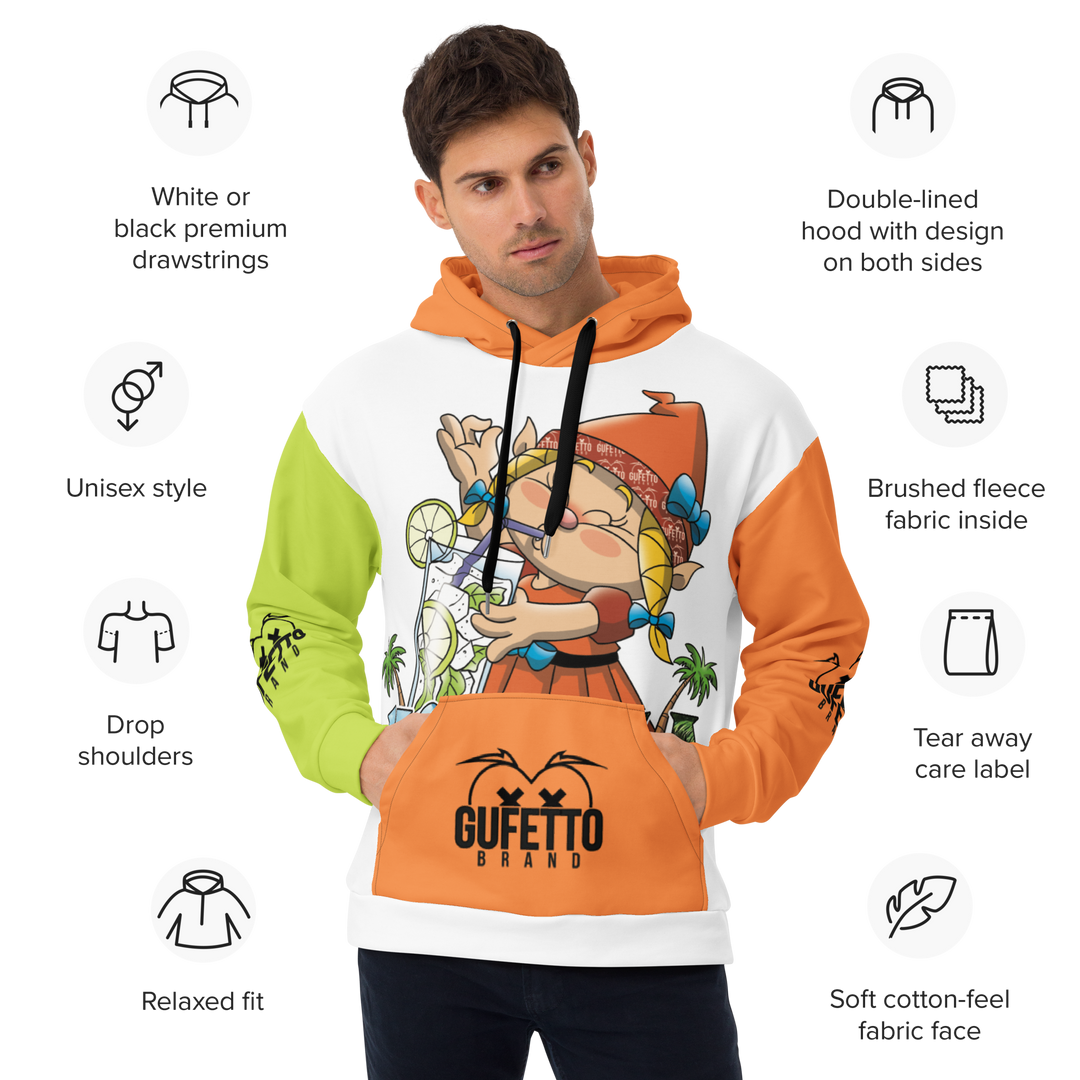 Felpa con cappuccio Uomo/Donna MOJITOLA - Gufetto Brand 