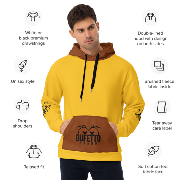 Felpa con cappuccio Uomo/Donna CAFFEOLA - Gufetto Brand 