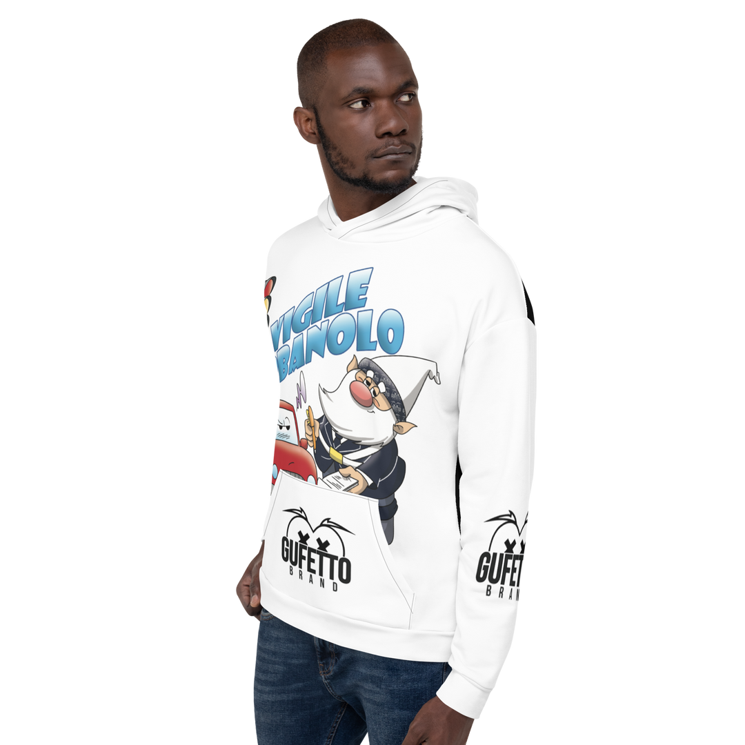 Felpa con cappuccio Uomo/Donna VIGILEURBANOLO - Gufetto Brand 