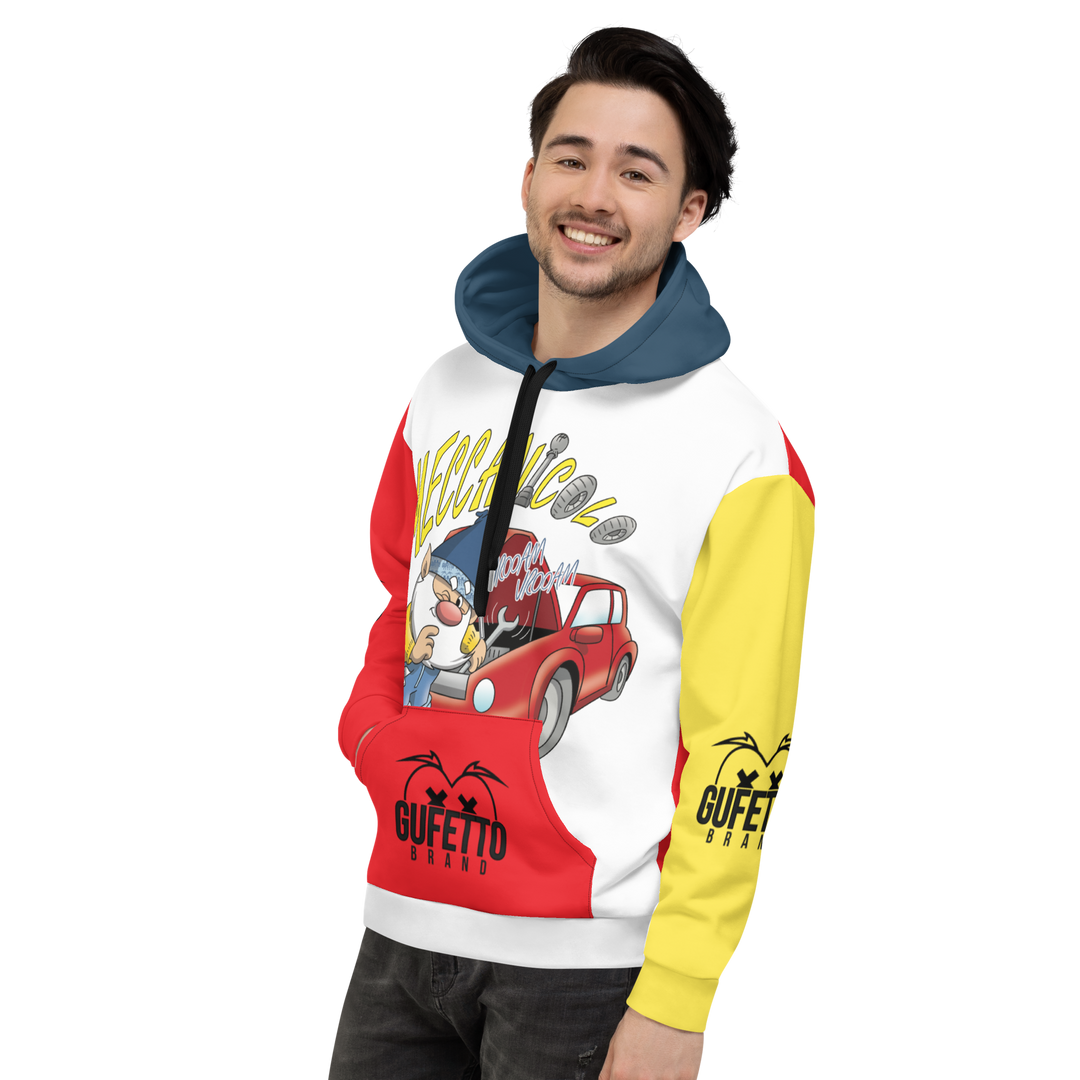 Felpa con cappuccio Uomo/Donna MECCANICOLO - Gufetto Brand 