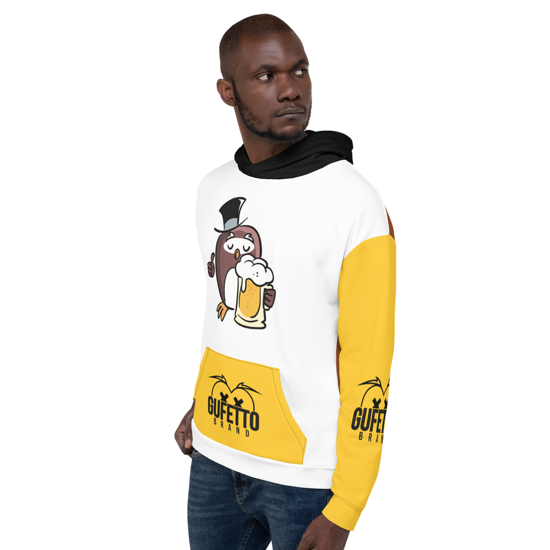 Felpa con cappuccio GUFETTO BIRRA - Gufetto Brand 