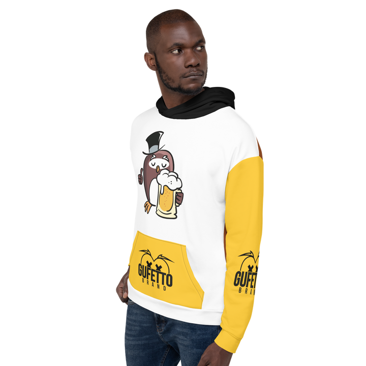 Felpa con cappuccio GUFETTO BIRRA - Gufetto Brand 