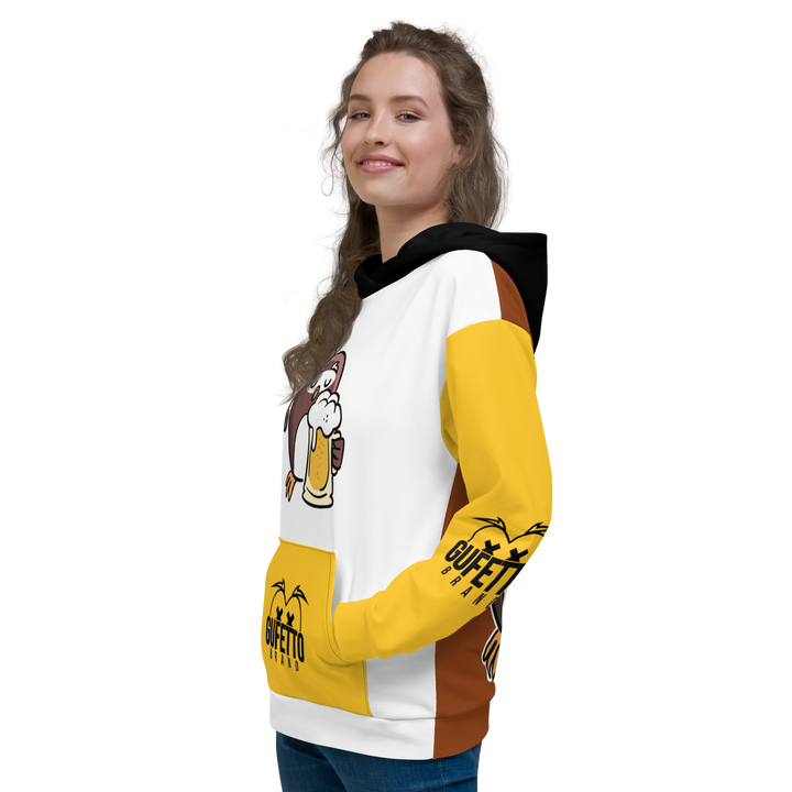 Felpa con cappuccio GUFETTO BIRRA - Gufetto Brand 