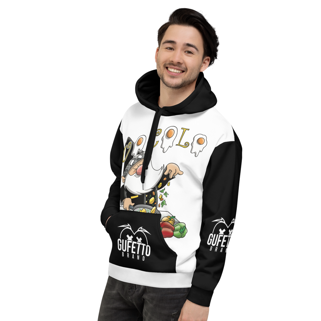 Felpa con cappuccio Uomo/Donna CUOCOLO - Gufetto Brand 