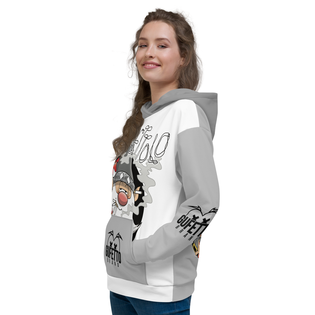 Felpa con cappuccio Uomo/Donna SIGARETTOLO - Gufetto Brand 