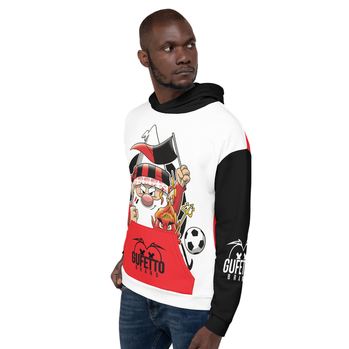 Felpa con cappuccio Uomo/Donna ROSSO NEROLO - Gufetto Brand 