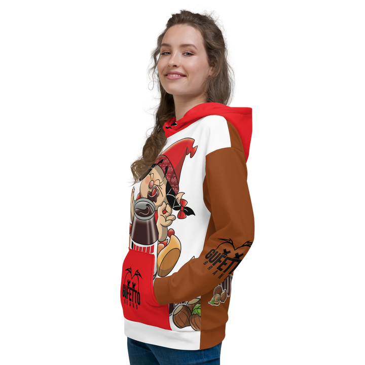 Felpa con cappuccio Uomo/Donna NUTELLOLA - Gufetto Brand 