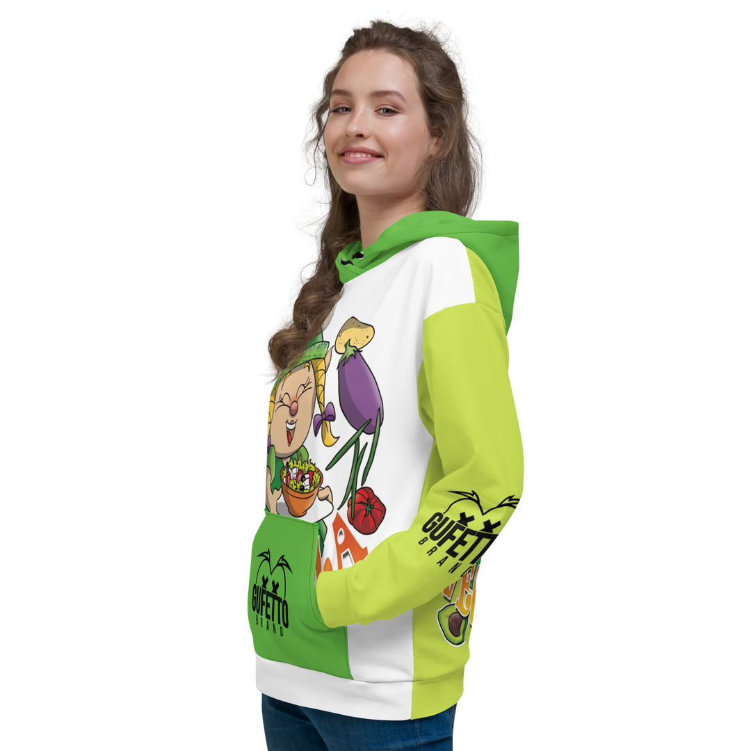 Felpa con cappuccio Uomo/Donna VEGANOLA - Gufetto Brand 