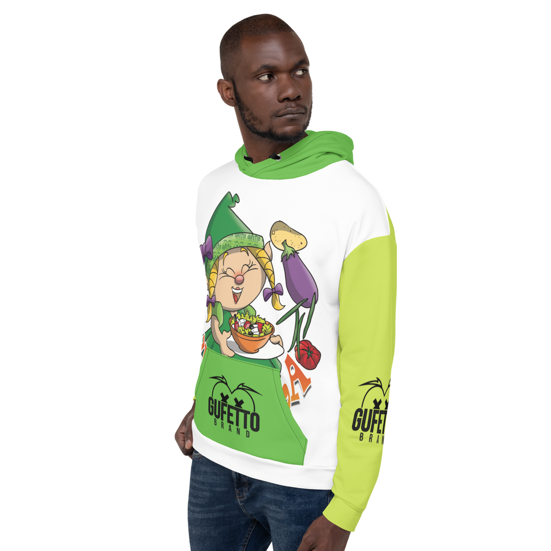 Felpa con cappuccio Uomo/Donna VEGANOLA - Gufetto Brand 