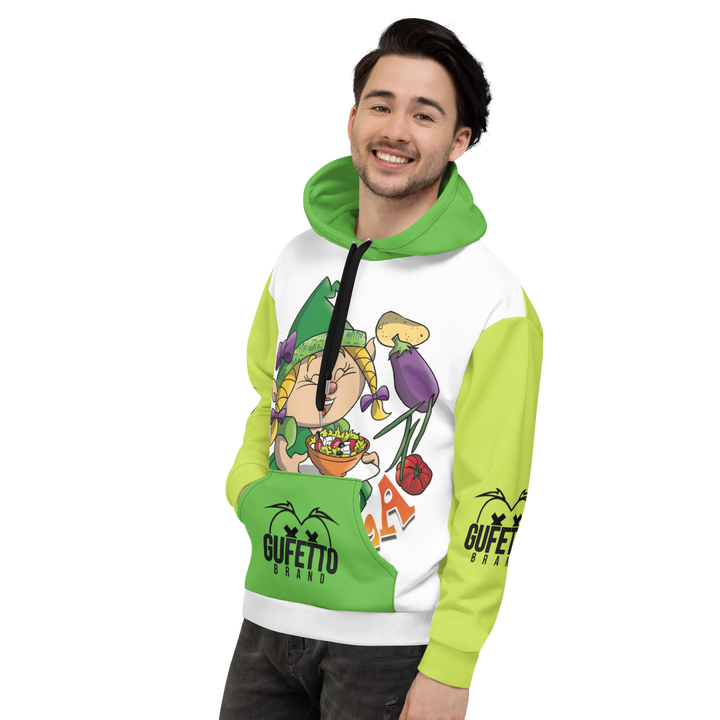 Felpa con cappuccio Uomo/Donna VEGANOLA - Gufetto Brand 