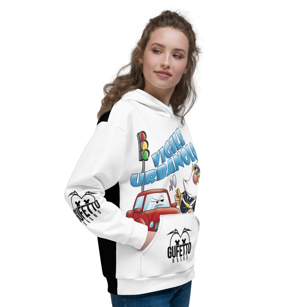 Felpa con cappuccio Uomo/Donna VIGILEURBANOLO - Gufetto Brand 