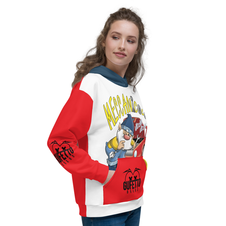 Felpa con cappuccio Uomo/Donna MECCANICOLO - Gufetto Brand 