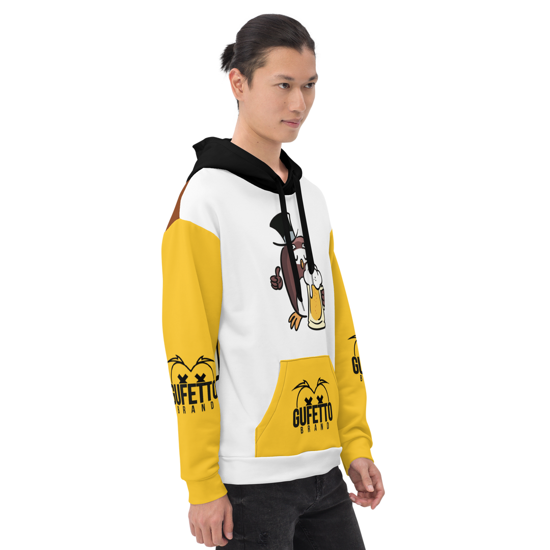 Felpa con cappuccio GUFETTO BIRRA - Gufetto Brand 