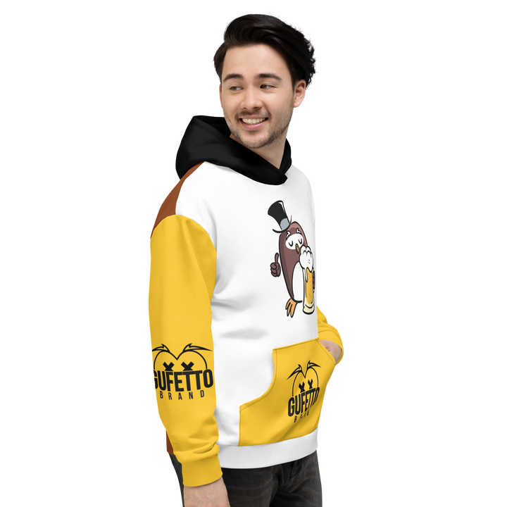 Felpa con cappuccio GUFETTO BIRRA - Gufetto Brand 