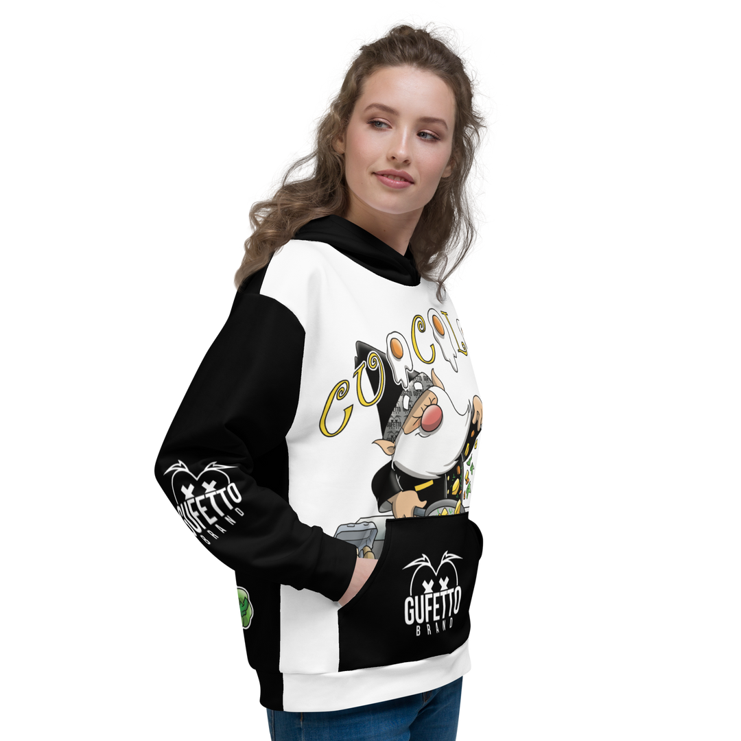 Felpa con cappuccio Uomo/Donna CUOCOLO - Gufetto Brand 