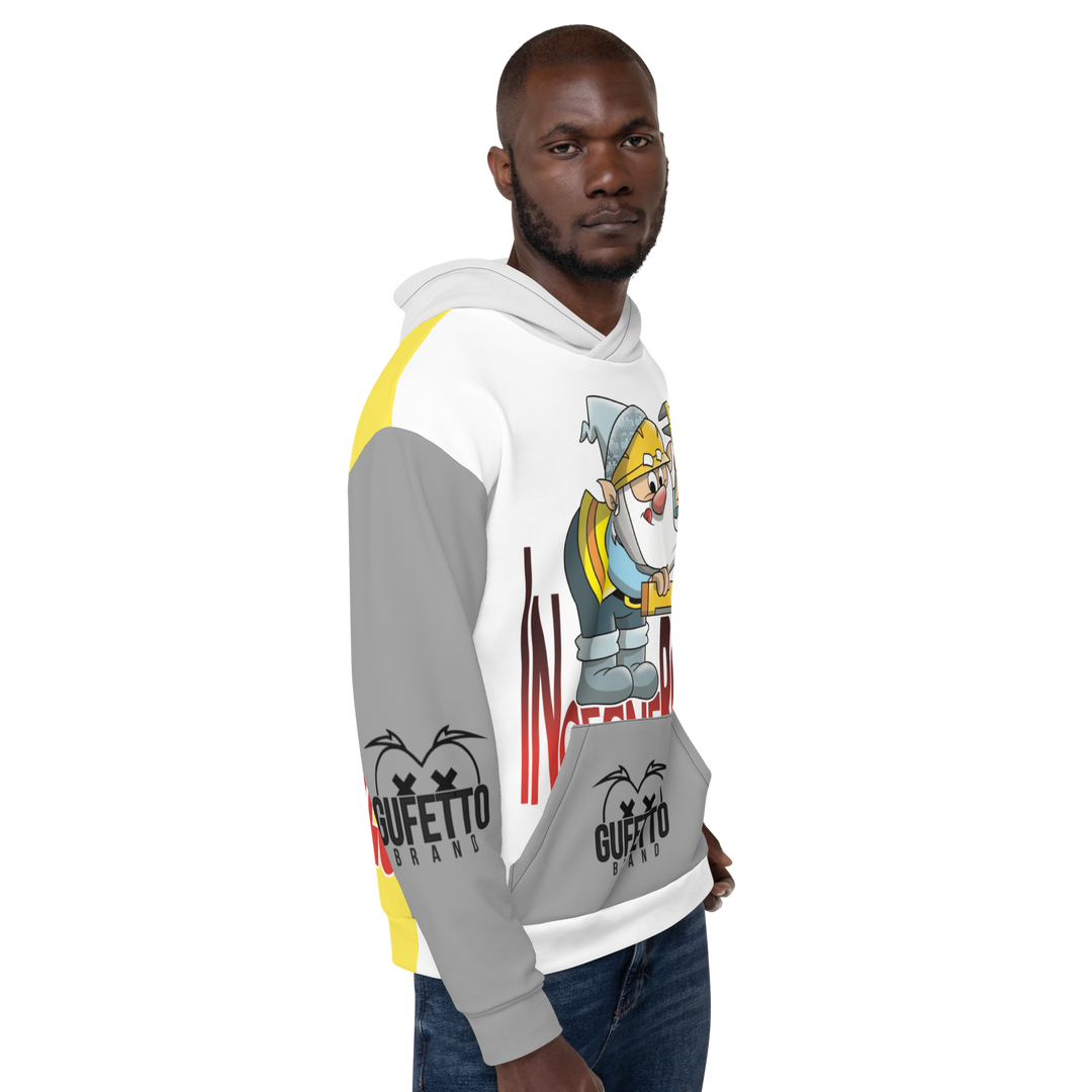 Felpa con cappuccio Uomo/Donna INGEGNEROLO - Gufetto Brand 