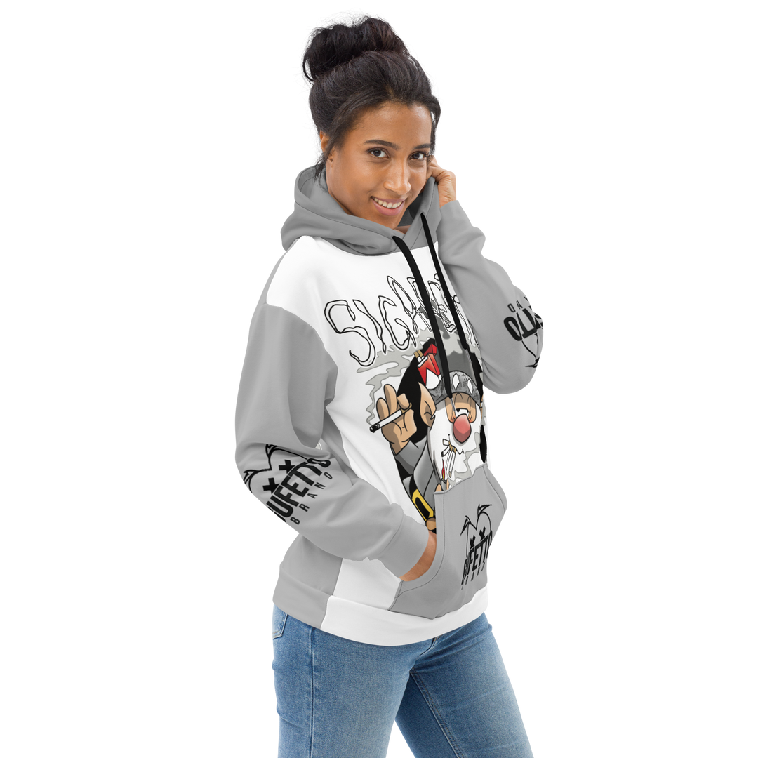 Felpa con cappuccio Uomo/Donna SIGARETTOLO - Gufetto Brand 