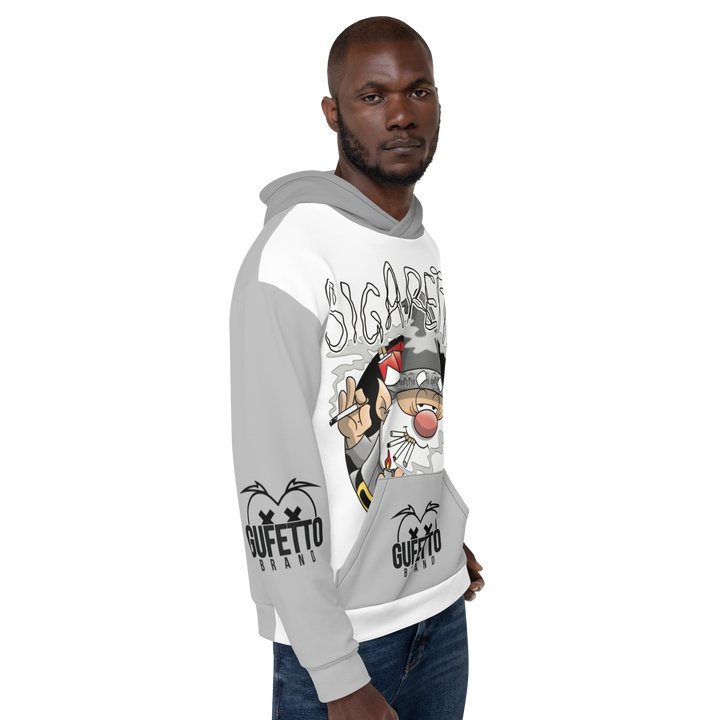 Felpa con cappuccio Uomo/Donna SIGARETTOLO - Gufetto Brand 