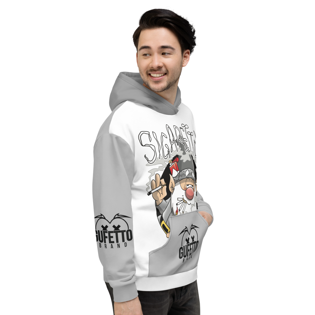 Felpa con cappuccio Uomo/Donna SIGARETTOLO - Gufetto Brand 
