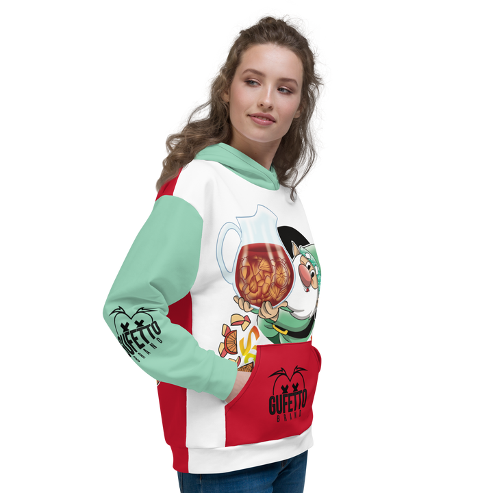 Felpa con cappuccio Uomo/Donna SANGRIOLO - Gufetto Brand 