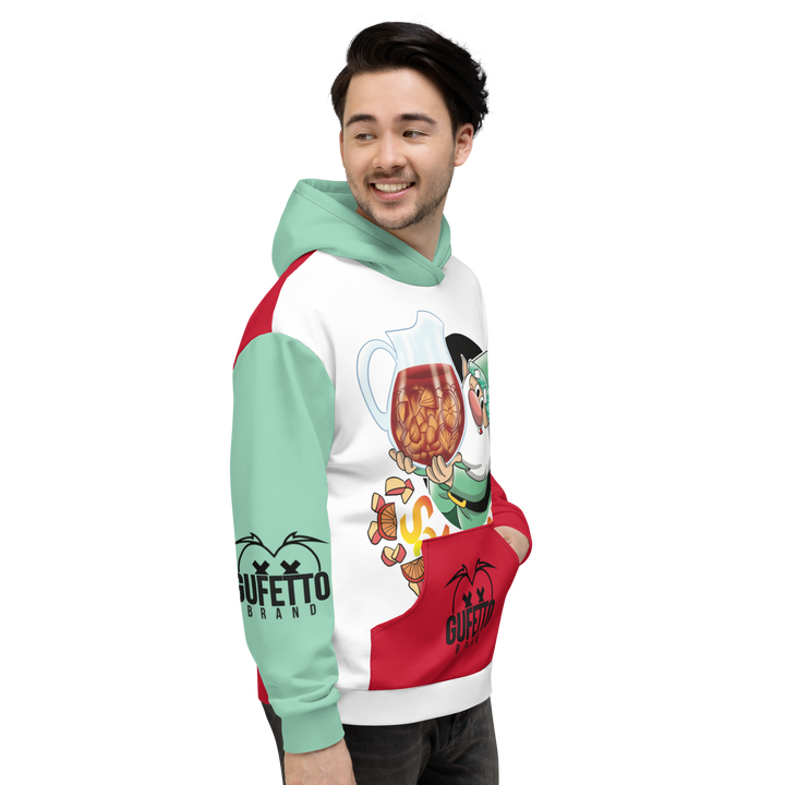 Felpa con cappuccio Uomo/Donna SANGRIOLO - Gufetto Brand 