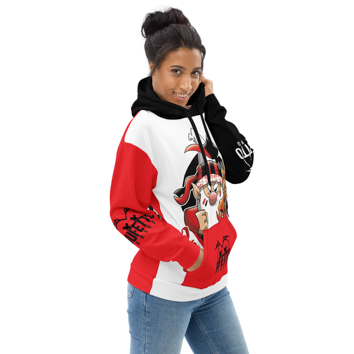 Felpa con cappuccio Uomo/Donna ROSSO NEROLO - Gufetto Brand 