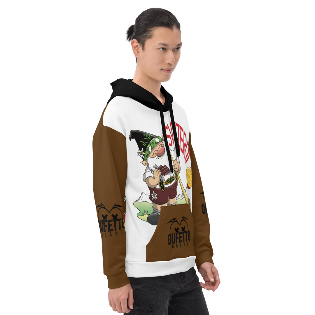 Felpa con cappuccio Uomo/Donna SVIZZEROLO - Gufetto Brand 