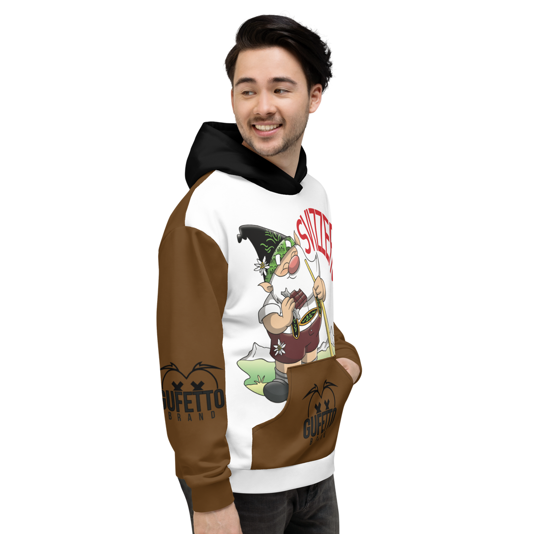 Felpa con cappuccio Uomo/Donna SVIZZEROLO - Gufetto Brand 