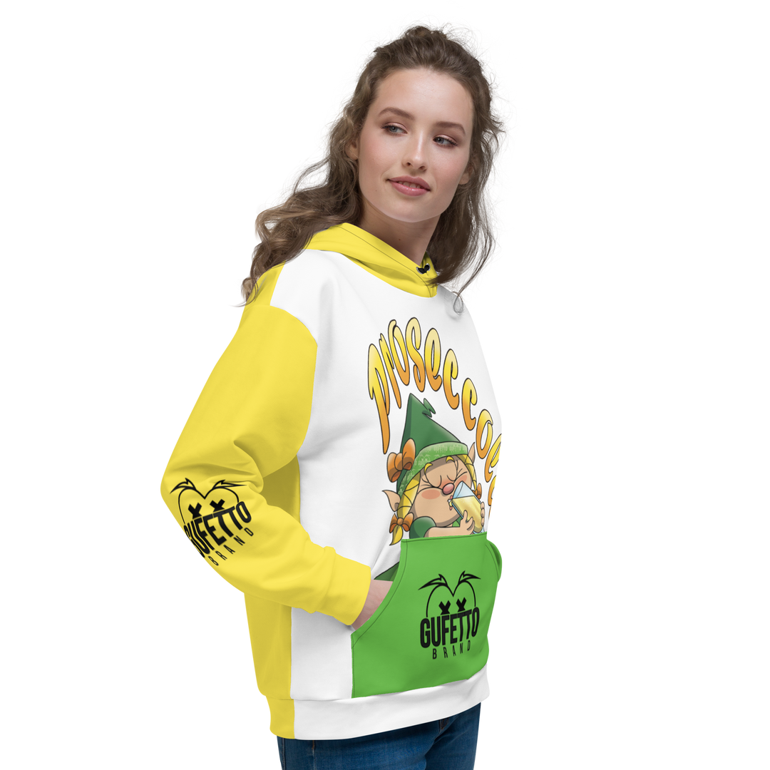Felpa con cappuccio Uomo/Donna PROSECCOLA - Gufetto Brand 