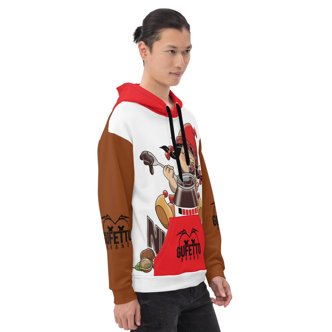 Felpa con cappuccio Uomo/Donna NUTELLOLA - Gufetto Brand 