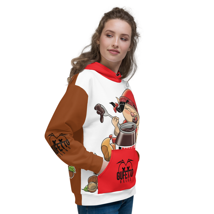Felpa con cappuccio Uomo/Donna NUTELLOLA - Gufetto Brand 